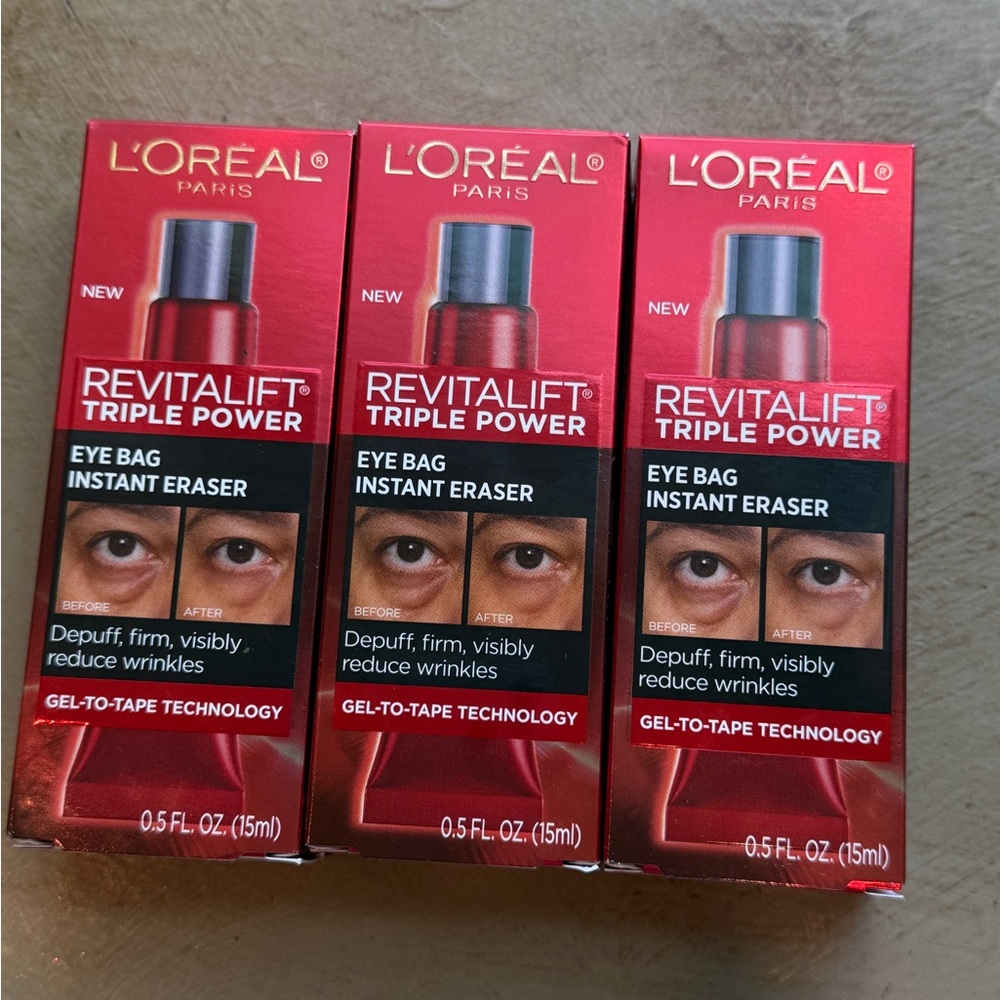 L'Oreal Paris Revitalift Triple Power Eye Bag Instant Eraser - Set of 3